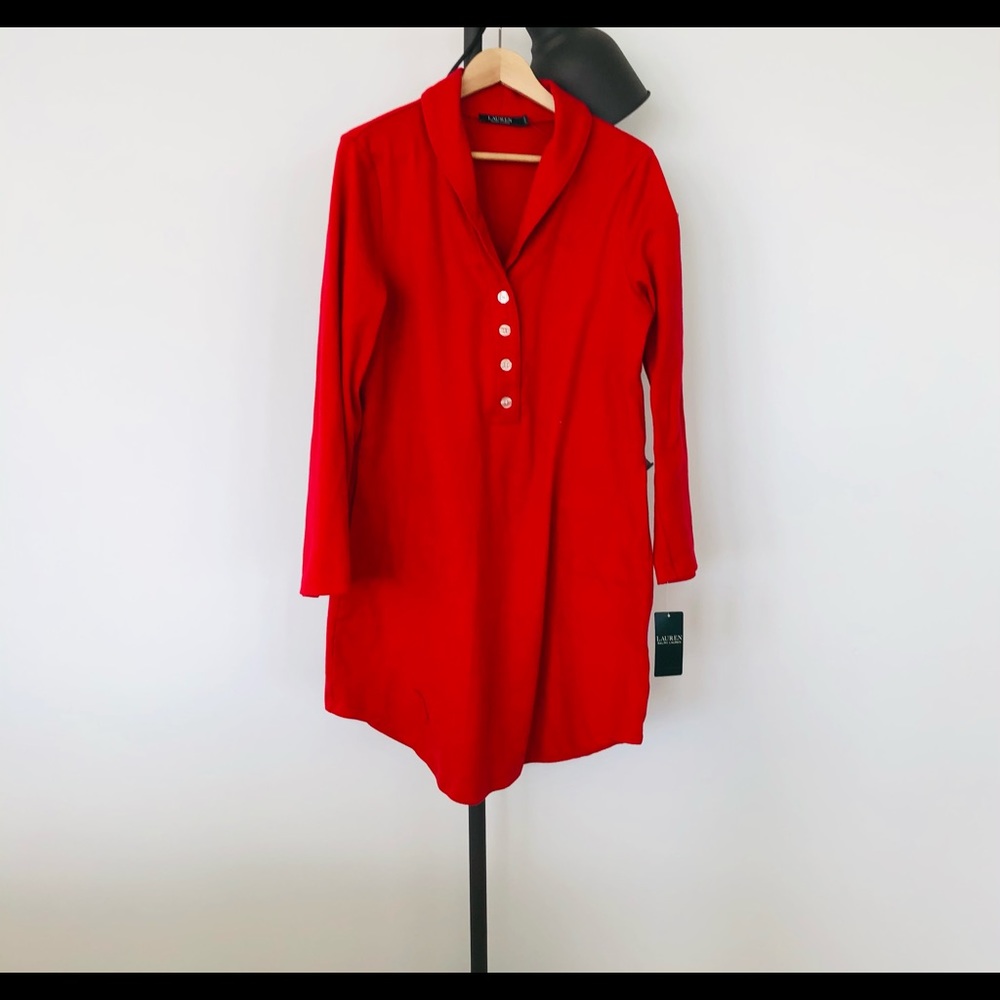 NWT Ralph Lauren Pajama Red Shirt size L